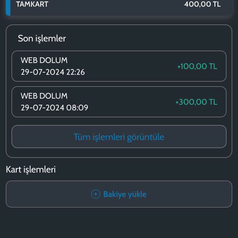Akıllı Bilet (akillibiletim.com) Bakiyem Kartıma Yansımıyor