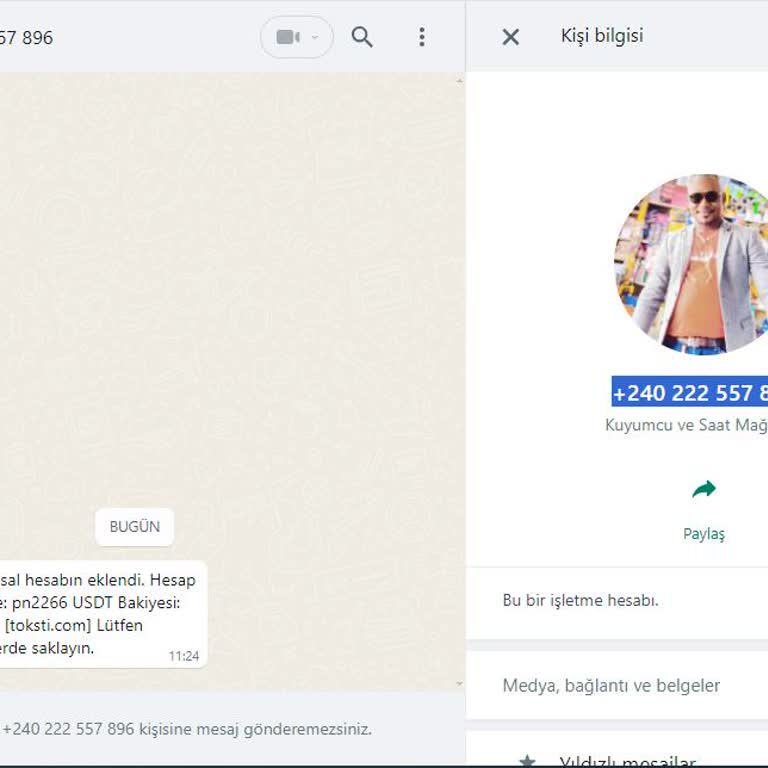 WhatsApp Bilinmeyen Numaradan Gelen Şüpheli Mesaj Ve Hesap Güvenliği Endişesi