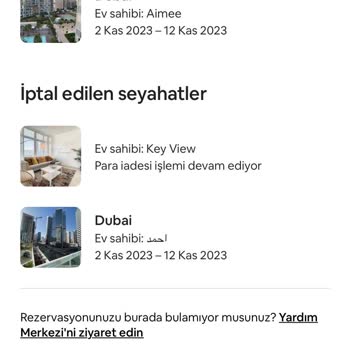 Airbnb Air Bnb İptal Edilen Rezervasyonlar