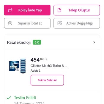 Pazarama Sitesi Tam Pişmanlık