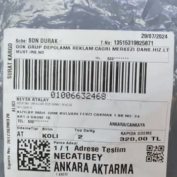 Gök Grup Depolama Sipariş Etmediğim Ürün Neden Gönderildi