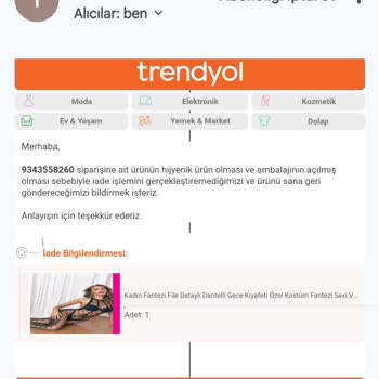 Trendyol Kusurlu Gelen Ürün Ve Müşteriyi Yanıltma
