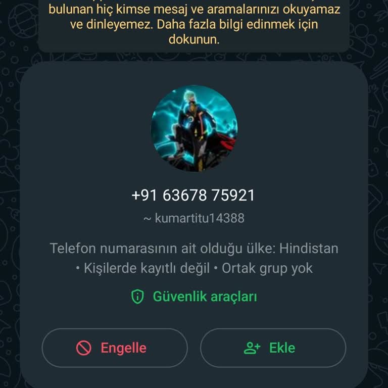 WhatsApp'dan Finansal Hesabın Eklendi Adında Gelen Mesaj