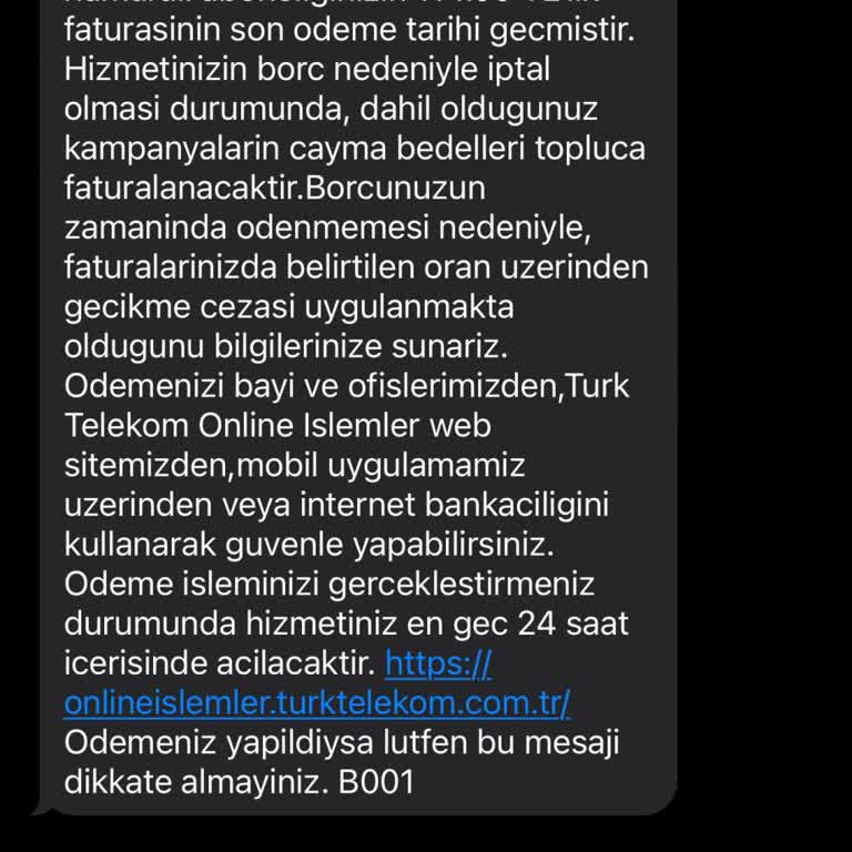 Türk Telekom'da Bulunan Hattımın İptalinde Mağduriyet Yaşadım