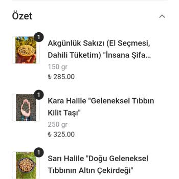 Kurtuluş Orman Çiftliği  Eksik Ürün.