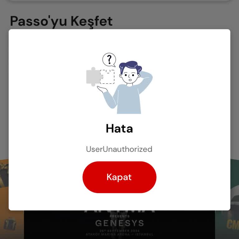 Passolig Giriş Yapmama Hatası