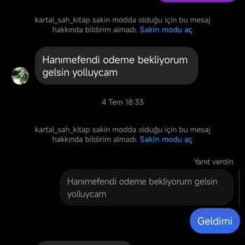 Kartal Sah Kitap Sipariş Verilen Kitapların Teslim Edilmemesi Ve İletişim Sorunları