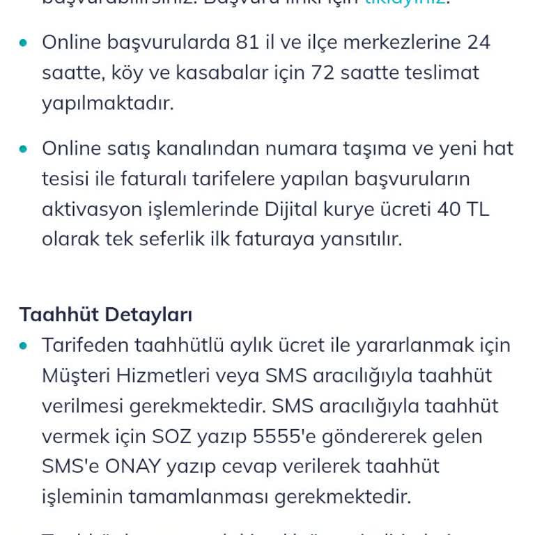 Türk Telekom Dijital Kurye Ücreti Yanlış Fiyat Bilgilendirmesi