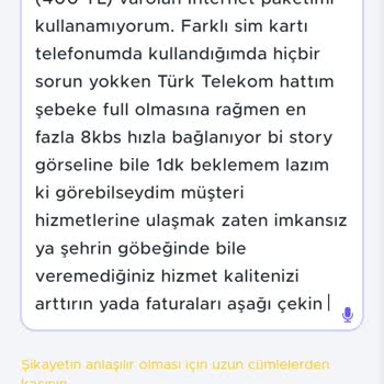 Türk Telekom İnternet Hızı Ve Fatura Sorunu