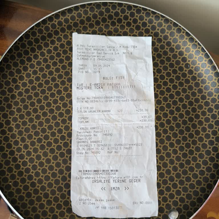 A101 Krep Tavası İade Almıyor