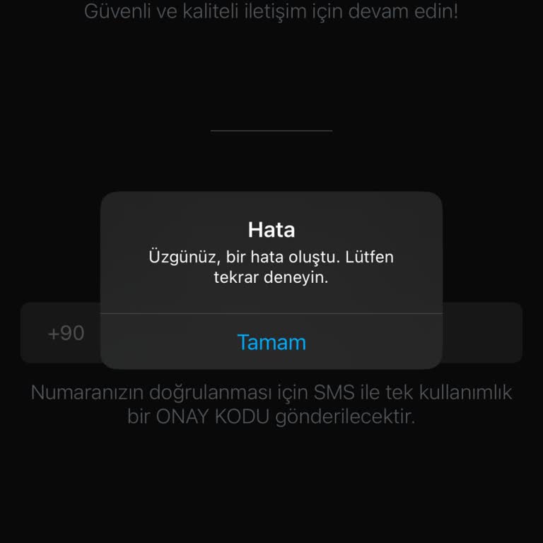 BİP'e Giriş Yapamıyorum