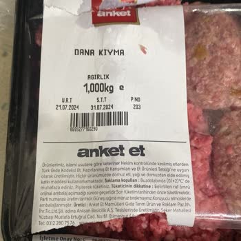 Carrefour SA Ve Anket Et Koku Ve Gıda Boyalı Ürün