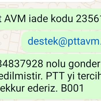 Turpex PTT Yanıltıcı Ürün Ve İade Sorunu