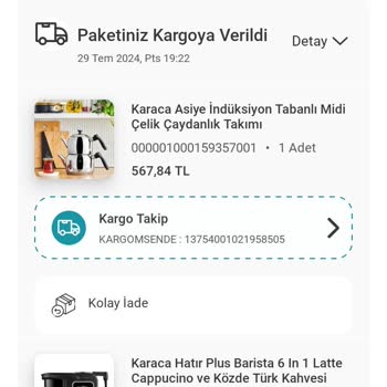 Karaca İnternet Mağazacılık Ve Kargomsende Firmasi