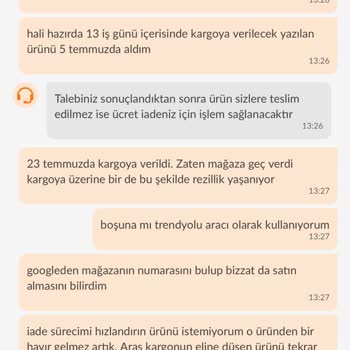 Trendyol İade Sıkıntıları, Kayıp Kargo