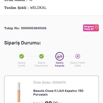 Gratis Kargom Elime Ulaşmıyor