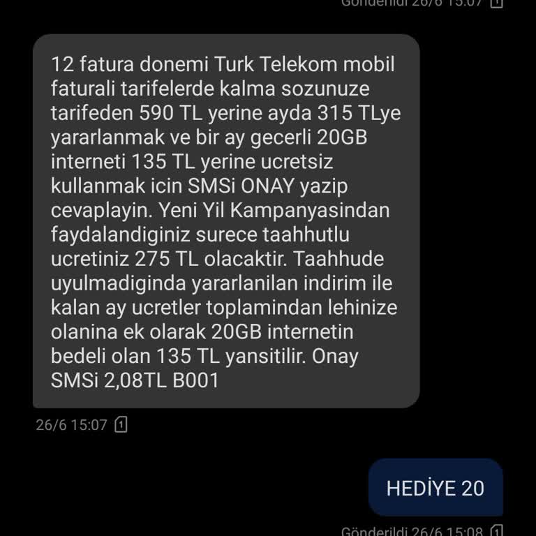Türk Telekom Haksız Fatura Kesiyor