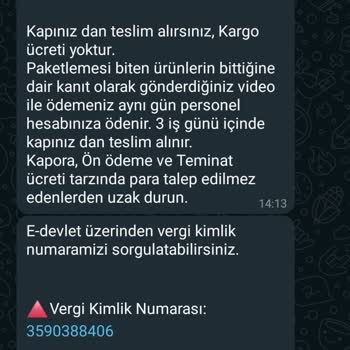 İŞKUR Evde Paketleme Bilgilerimin Güvenliği İçin Önlem Amaçlı Bildirim