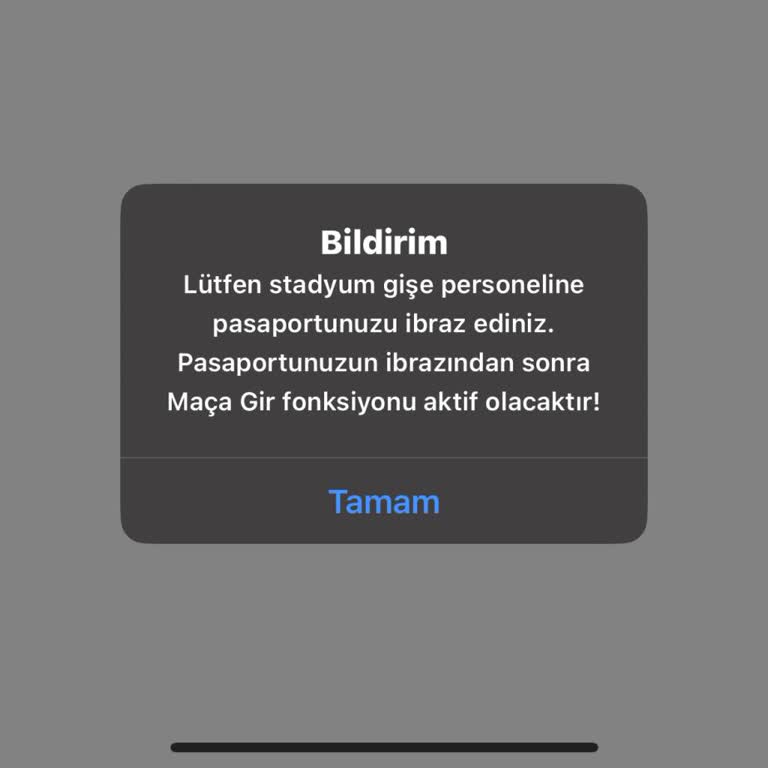 Passolig Maça Gir Hatası