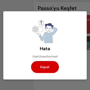 Passolig User Unauthorized Olmuyor