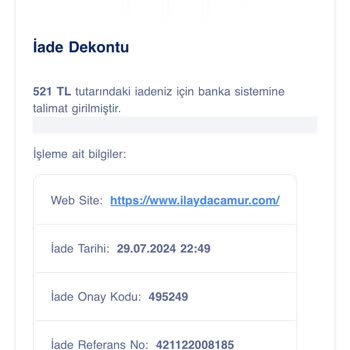İlayda Çamur (Bi' Butik) Ekstra Ücret Kesintisi
