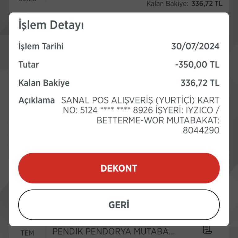 Betterme İzinsiz Kredi Kartı Çekimi