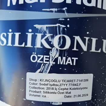Marshall Silikonlu Silinebilir Boyanın Silinince Parlama İzi Kalması
