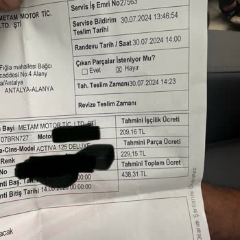 Honda Motosiklet Honda Servisleri Açtırıyorsun. Ama Takip Denetim Yok