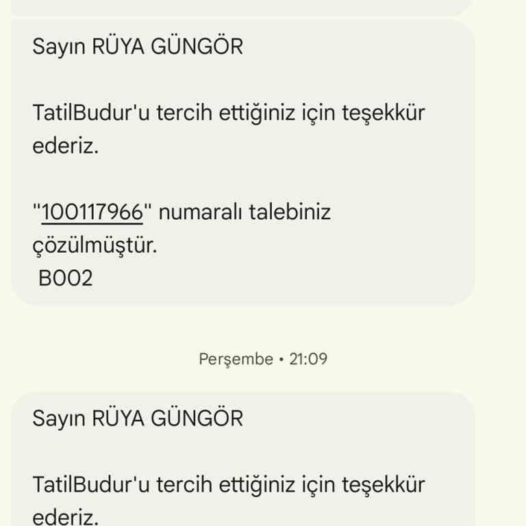 Tatilbudur'un Müşterisine İlgisizliği