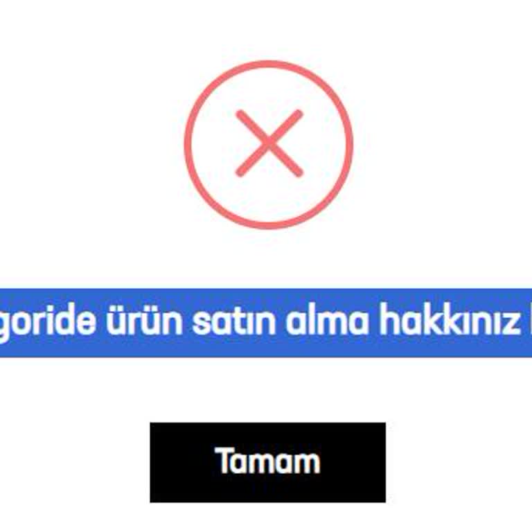 Passolig Bu Kategoride Ürün Satın Alma Hakkınız Bitmiştir.