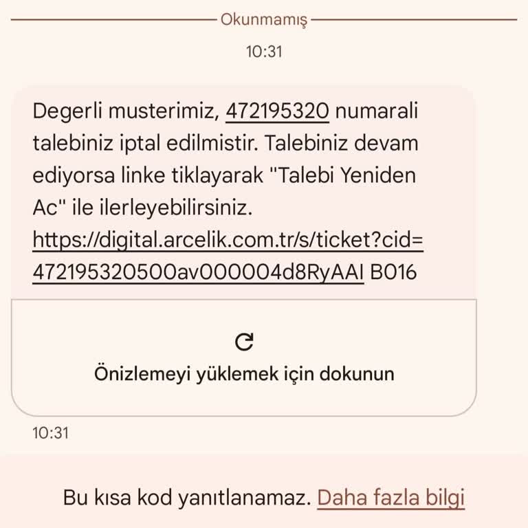 Arçelik Servis Gelmiyor Randevuyu İptal Ediyor