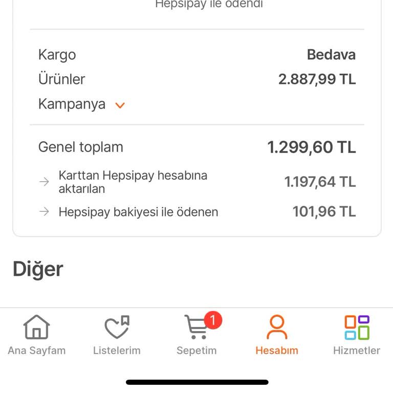 Hepsiburada Hepsipara İadesinde Eksiklik