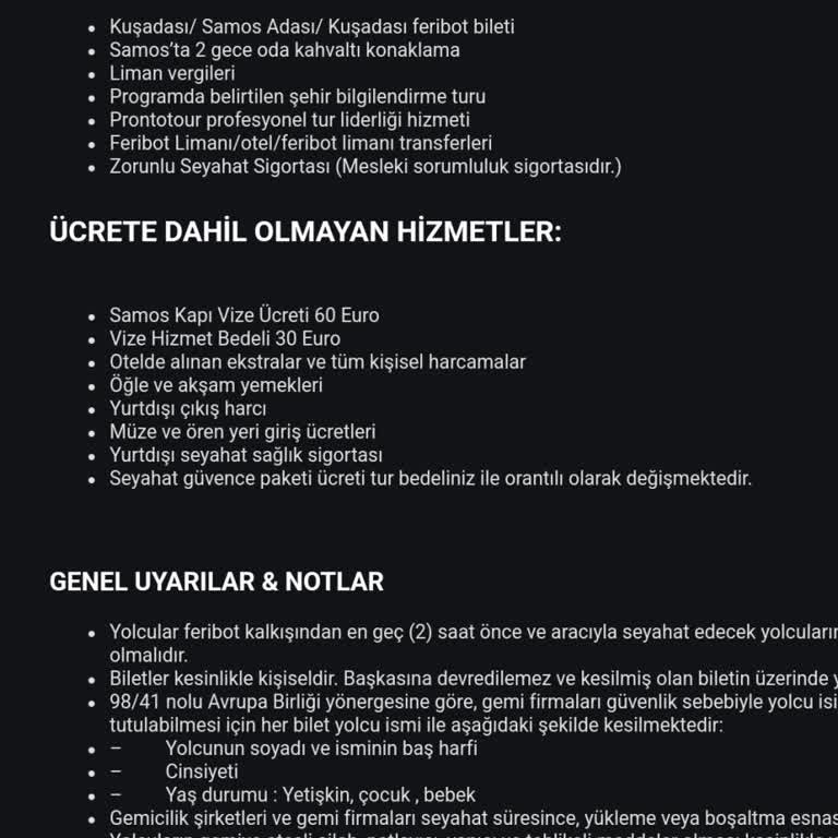 Prontotour Söz Verdiği Gezi Programını Uygulamıyor.