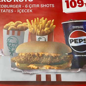 KFC Korupark Menülerin Küçüklüğü Ve Eksikliği