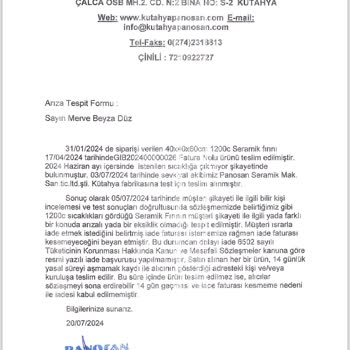 Panosan Ürün İadesini Reddetme