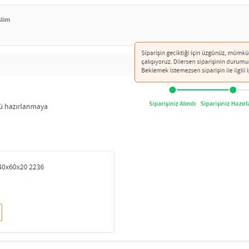 Trendyol Tarafından İptal Edilmeyen Sipariş