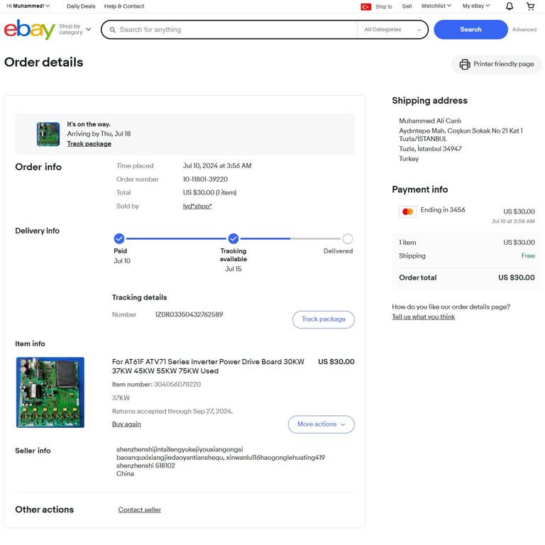 UPS Türkiye Ebay'den Alınan Ürün Gümrük Sorunlarıyla Karşılaştı