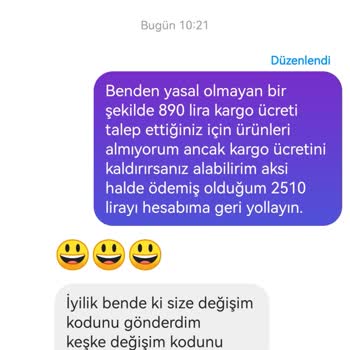 Mutlu__evler__ (Instagram) Kargo Ücreti Ve Kötü Muamele Şikayeti