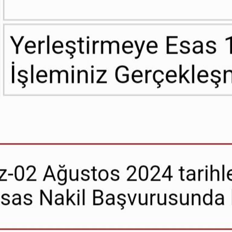 Milli Eğitim Bakanlığı (MEB) İstediğim Okula Nakil Yapamıyorum!
