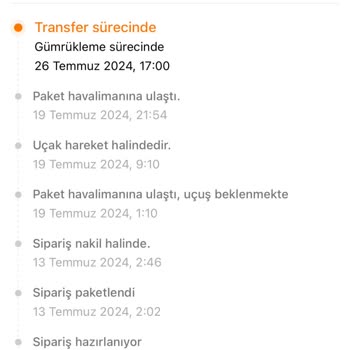 Temu'dan 13. Temmuz Siparişi Elime Ulaştı 9temmuz Gümrükte