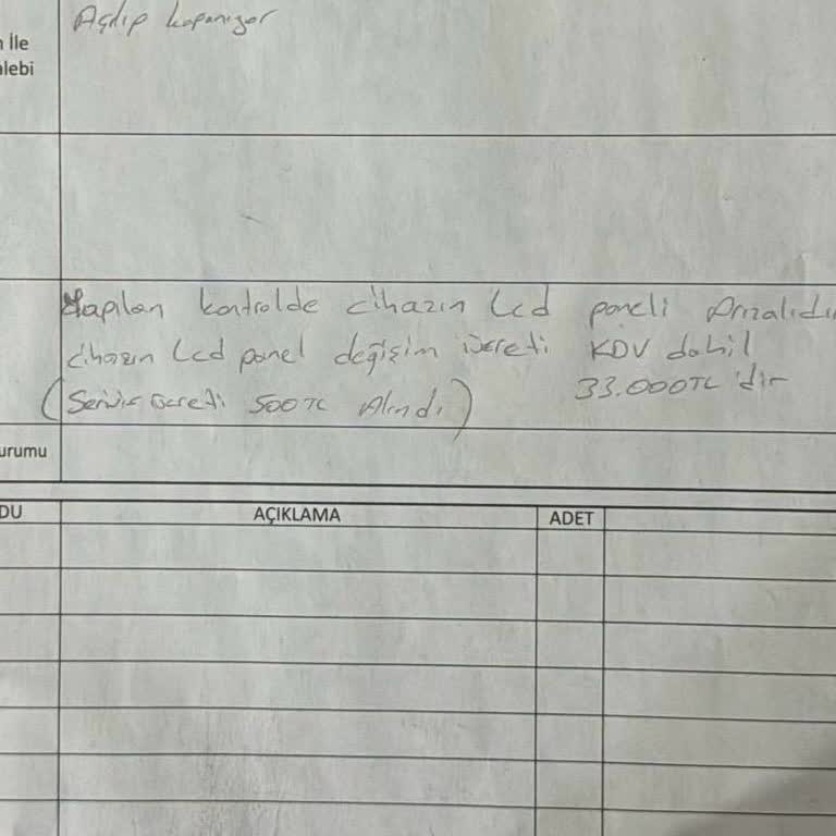 Samsung TV LED Panel Arızası, Servis 33000₺ İstiyor Ayıp