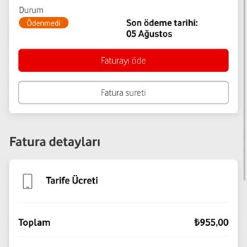 Vodafone Çok Yüksek Fatura, Maaşımdan Da Yüksek 11275 Tl