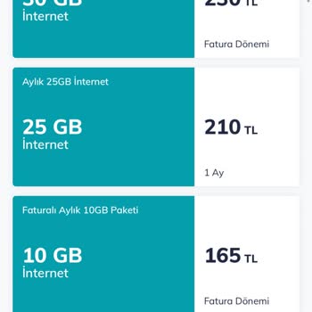 Türk Telekom Selfy Özel Ek Paketler Gözükmüyor