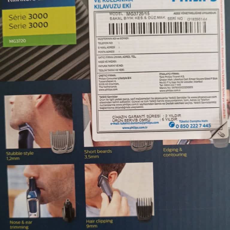 PHILIPS Ev Aletleri Sakal Bıyık Makinesi 3000