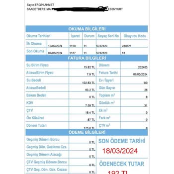 İBB - İSKİ Yüksek Fatura Ve Atık Su Bedeli