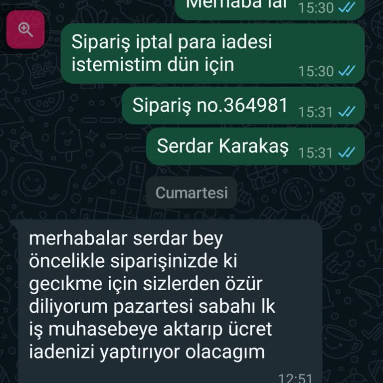 Sanal Yağ Market Para İadesi Yapacağız Deyip Oyalıyor Lar