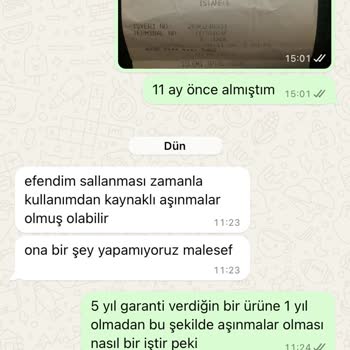 Hedef Tüketim Ürünleri Heifer Quiclean Pro Garantili Olmasına Rağmen Arızasıyla İlgilenmiyor