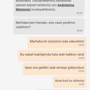 Trendyolmilla İade Süresi Ve Bilgilendirme Eksikliği