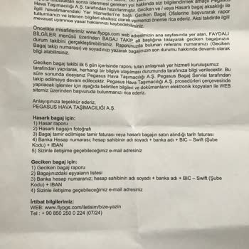 Pegasus Valizimi Kaybetti. Mağdur Oldum