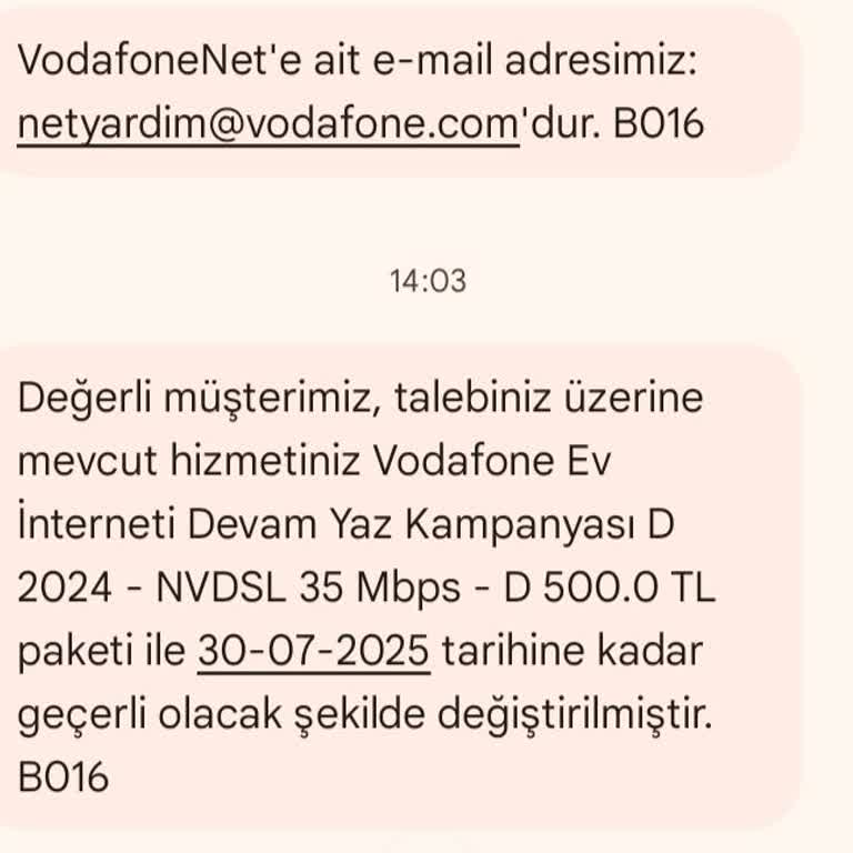 Vodafone Net İnternet Yanıltmacası